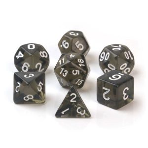 Black Transparent Dice