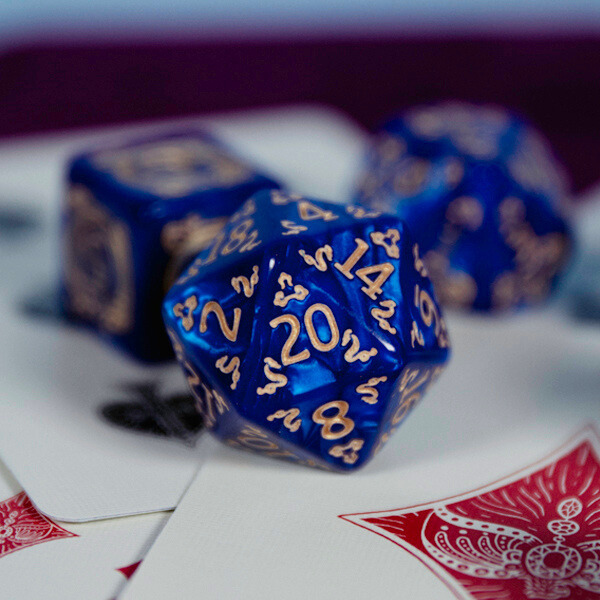CRCBLU07 - Blue Dragon Dice