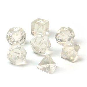 Clear transparent Dice