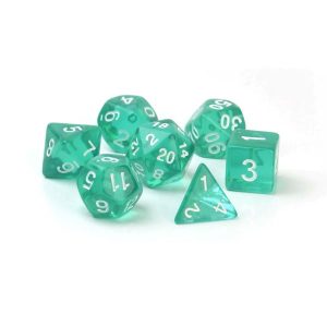 Lake Green transparent Dice