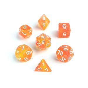 Orange Translucent Dice