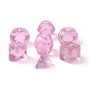 Pink Transparent Dice