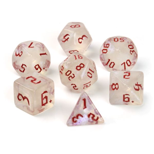 Red Transparent White Dice