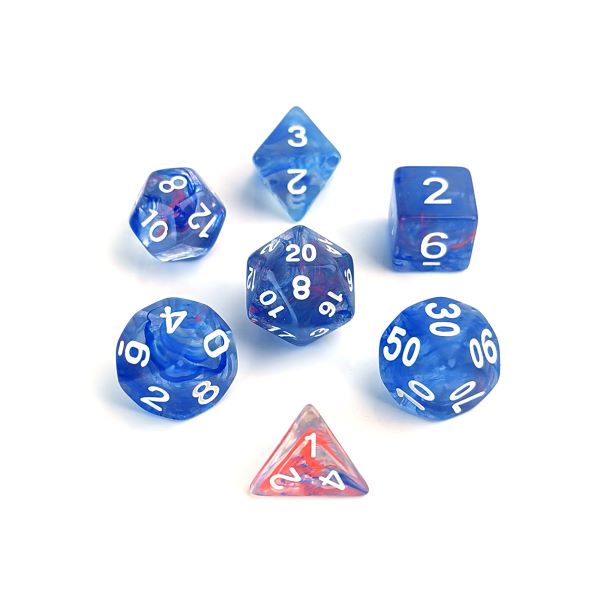 Sky Blue Purple Translucent Dice