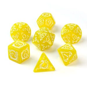 Yellow Dragon Pattern Dice