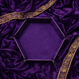 Dice Trays on Purple Cloak