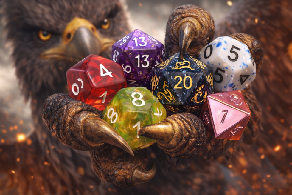Griffon Holding Dice
