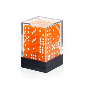 36 transparent orange d6, warhammer dice