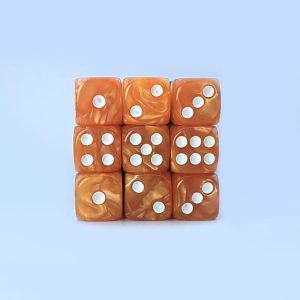marble orange 16mm d6