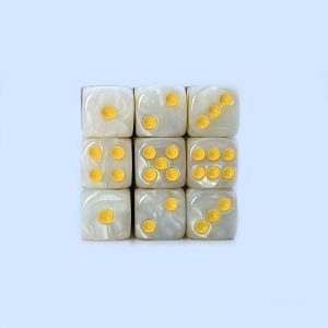 marble white 16mm d6